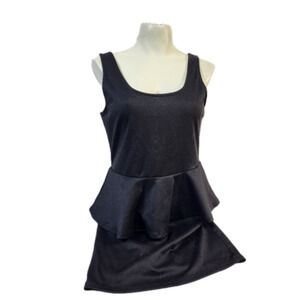 U2B Black Peplum Dress